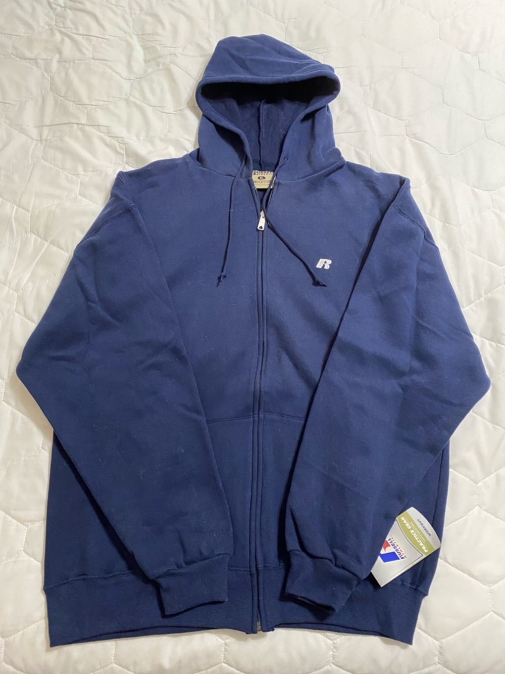 Russell Athletic Navy Blue Full-Zip Hoodie NWT Size XL